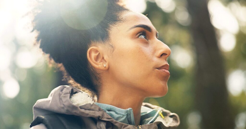 a woman thinking about having had an abortion