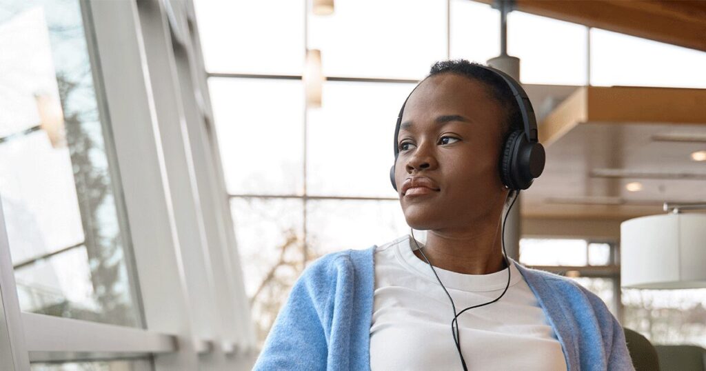 Woman thinking abut having had an abortion